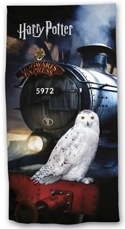 Harry Potter badehåndklæde - Hogwarts Express - 70x140 cm - 100% Blød bomuld